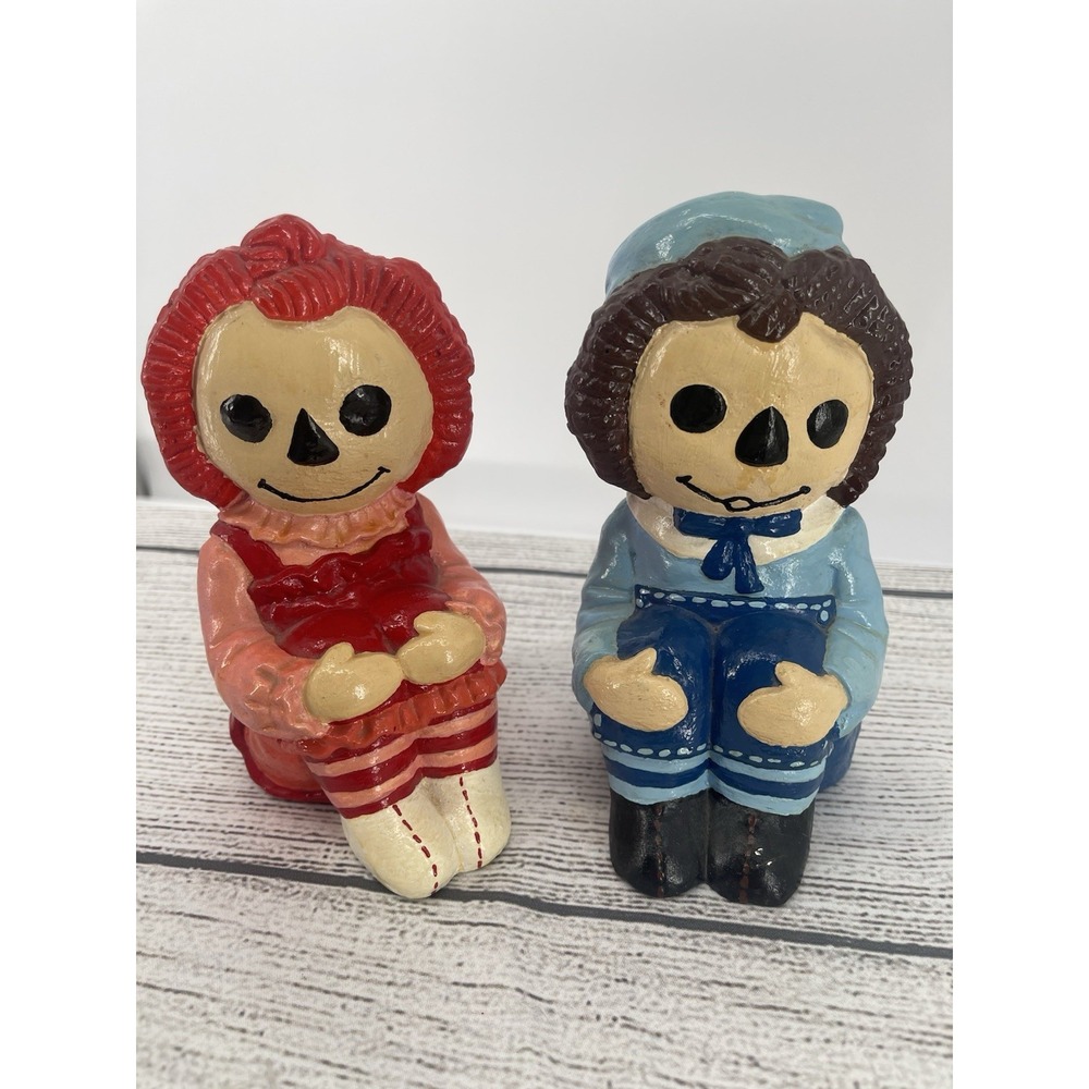 Bookends Vintage Raggedy Ann & Andy Bookends Vintage Home Decor
